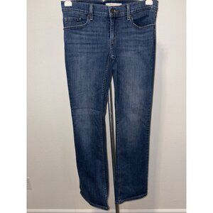 Levis 524 Bootcut Jeans Women 29 30X31 Blue Denim Stretch Low Rise